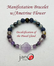 Load image into Gallery viewer, Manifestation and Decalcification of the Pineal Gland Bracelet - Healing Gemstones