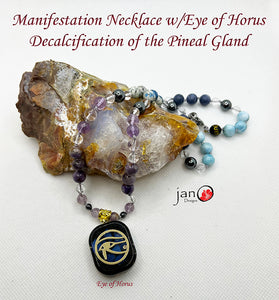 Manifestation and Decalcification of the Pineal Gland Necklace - Healing Gemstones