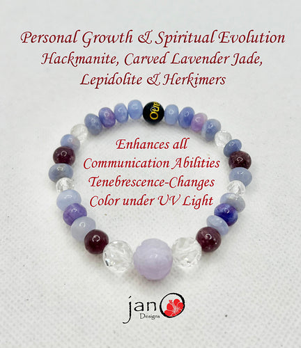 Personal Growth and Spiritual Evolution with Hackmanite, Lepidolite and Herkimers - Healing Gemstones