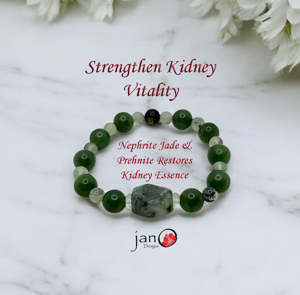 Strengthen Kidney Vitality w/Nephrite Jade and Prehnite - Healing Gemstones