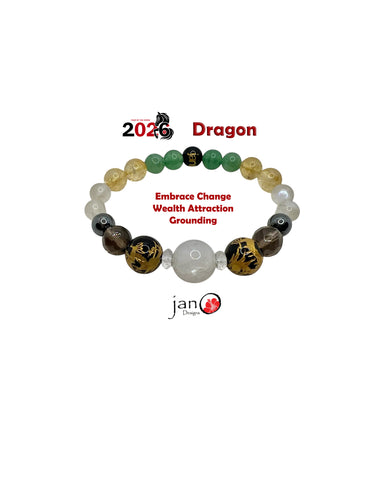 2026 Feng Shui DZI Bracelet - Year of the Dragon