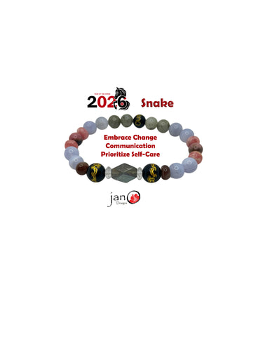 2026 Feng Shui DZI Bracelet - Year of the Snake