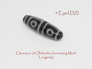Moonstone with DZI Bracelet - Healing Gemstones
