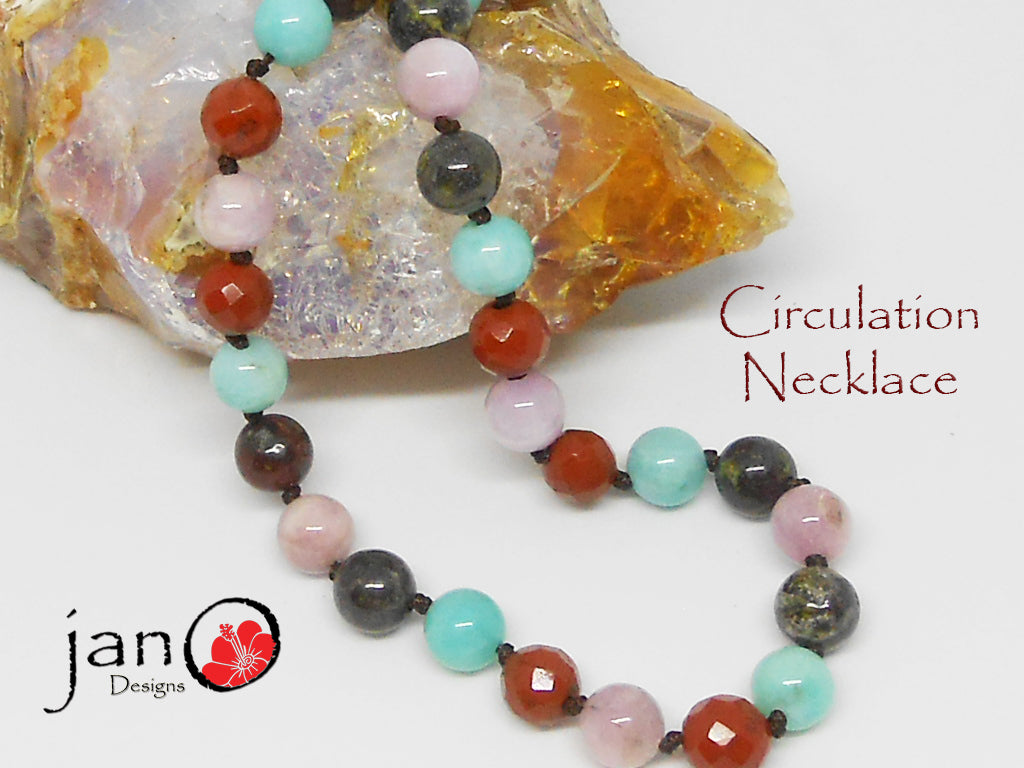 Circulation Necklace - Healing Gemstones