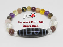 Load image into Gallery viewer, Depression with Specialty DZI Bracelet - Healing Gemstones