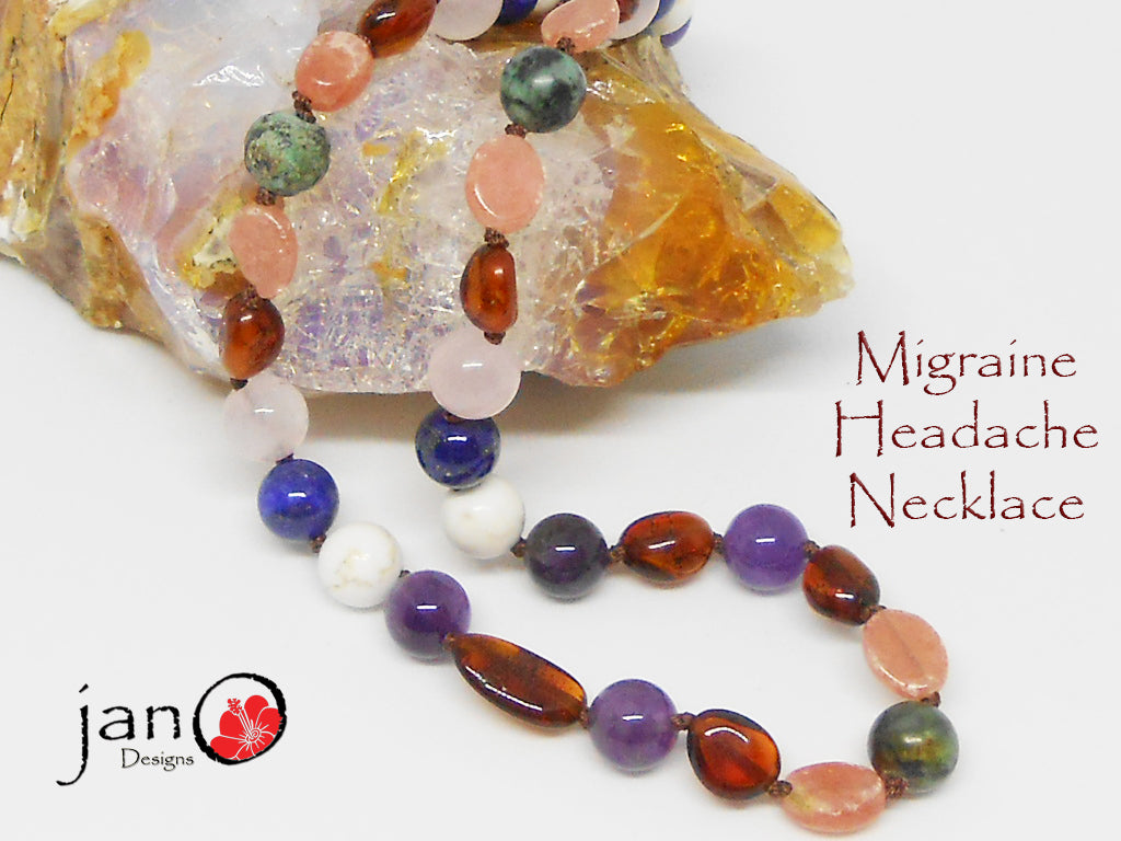Migraine Headache Necklace - Healing Gemstones