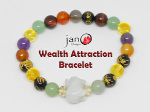 Wealth Attraction Bracelet - Healing Gemstones